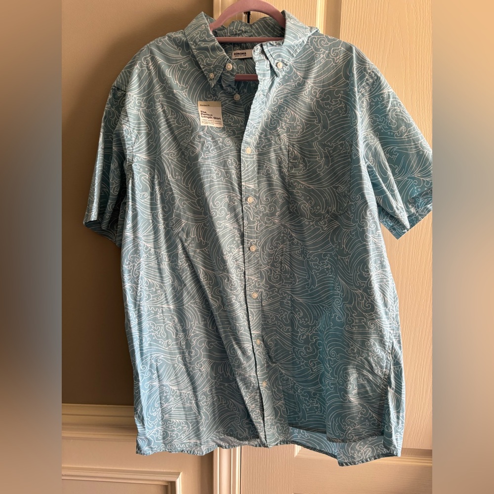 Men’s short sleeve button up